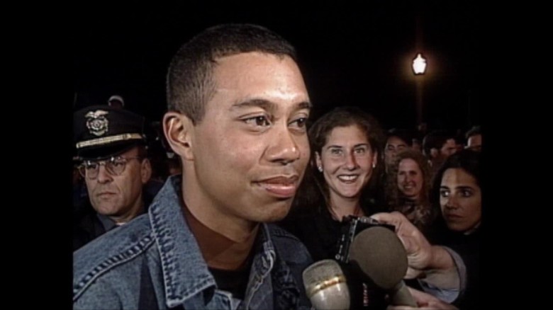 Tiger Woods interview with CNN after winning his first Masters tournament