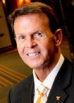 Dave Hart is named Vice Chancellor and Athletic Director at the University of Tennessee by UT's Chancellor Jimmy Cheek Monday evening at Neyland Stadium's Press Center.