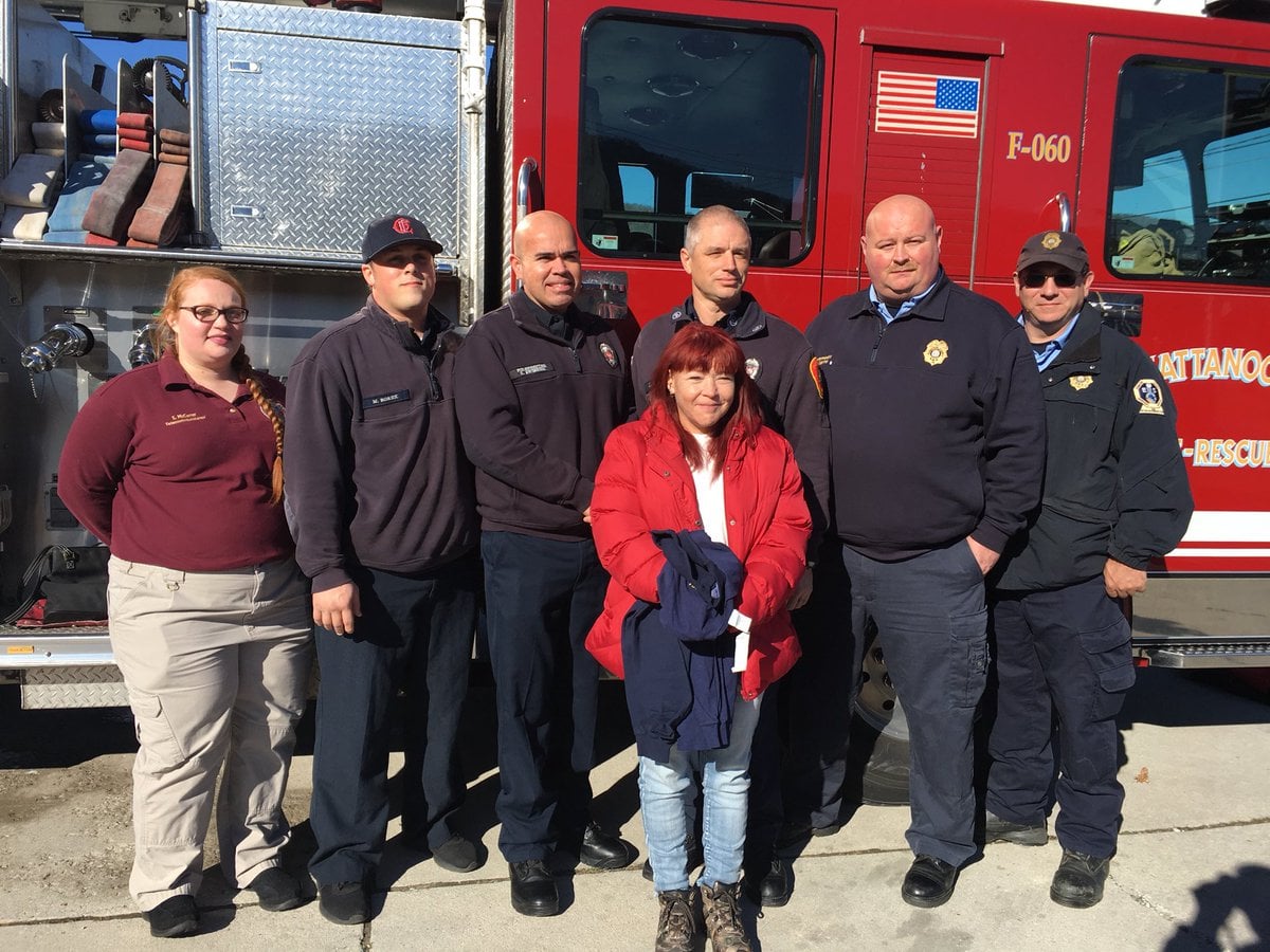 April Reed Firefighter Woman reunited with firefighters who saved her life - WDEF