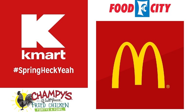 combined logos for Kmart