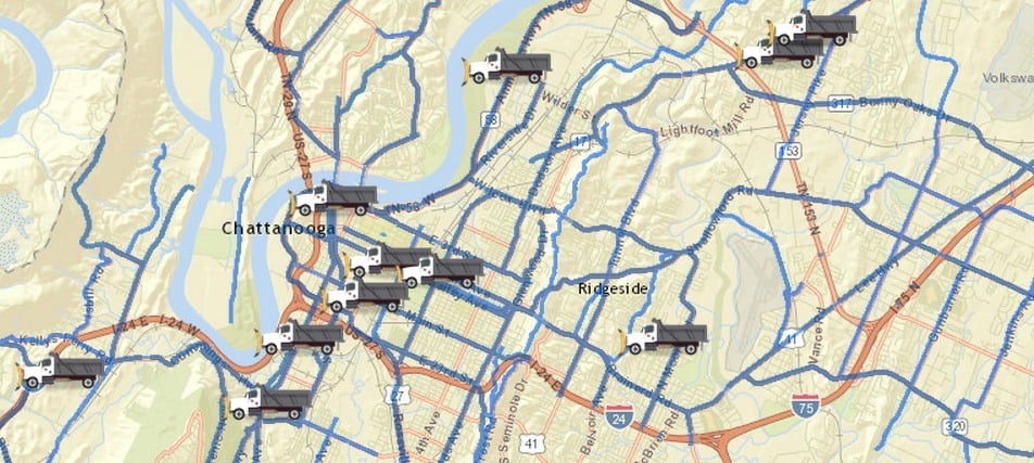 Check Out Where Chattanooga Has Treated Roads - WDEF