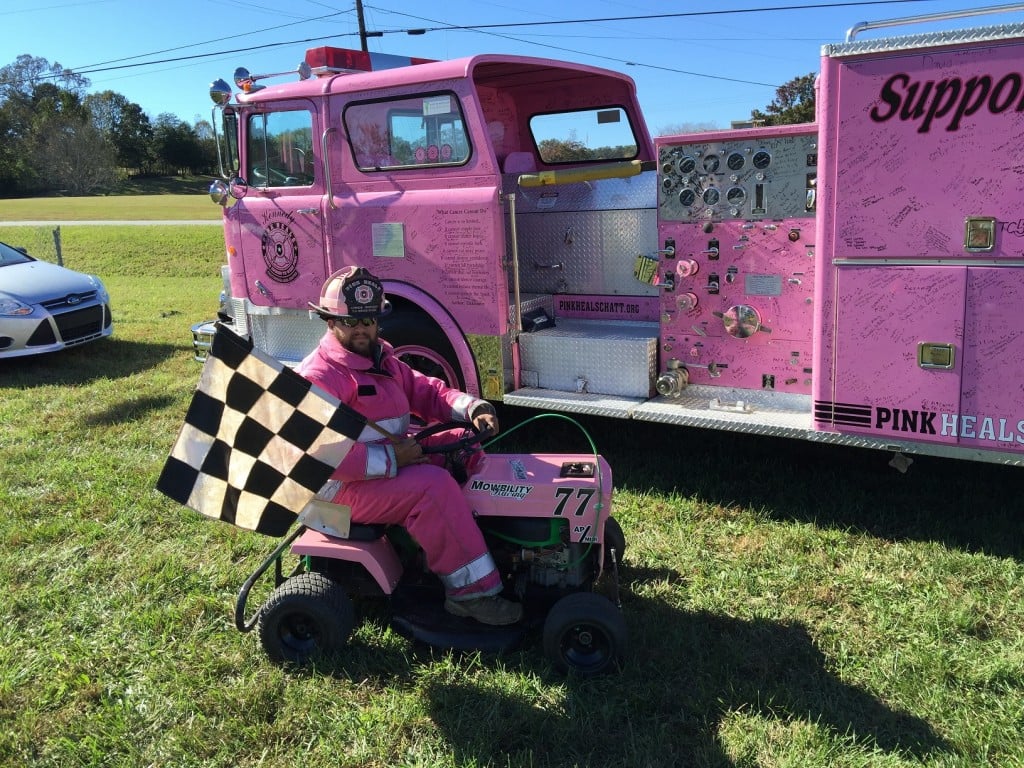Lawnmower race to benefit Pink Heals