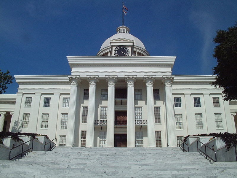 Alabama State capitol building in Montgomery