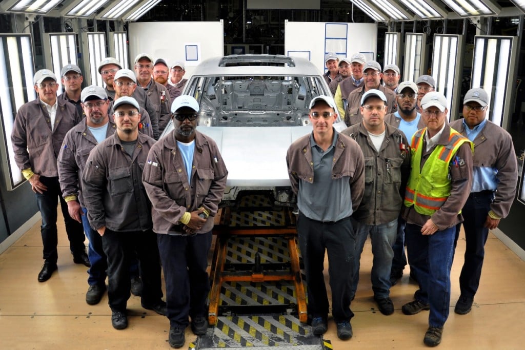 crew produces first test body of new midsize SUV