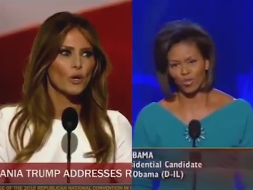 Did she plagarize from a Michelle Obama convention speech?