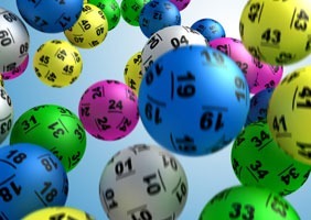 Lottery balls graphic