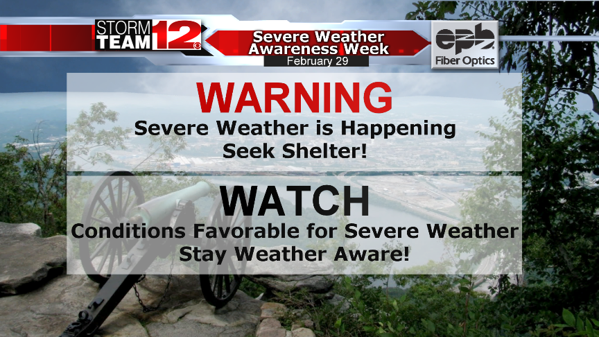 Severe Weather Watch vs. Warning