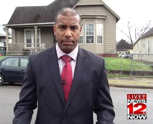 Erik Avanier reports live on double homicide on E. 13th St.