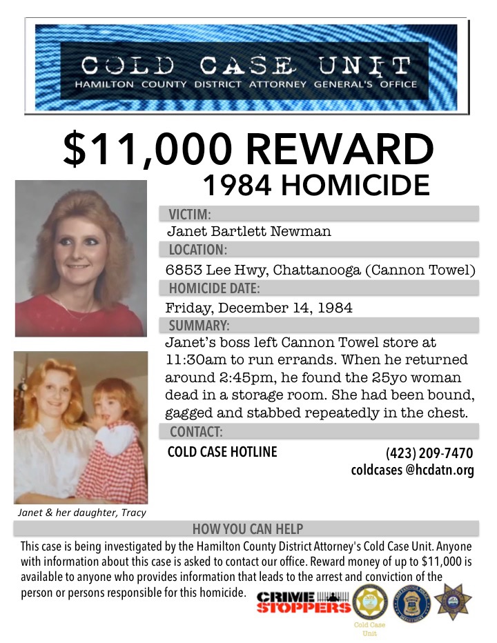 Cold Case unit poster for Janet Bartlett Newman