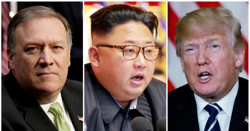 FILE PHOTO: A combination photo shows Mike Pompeo (L) in Washington