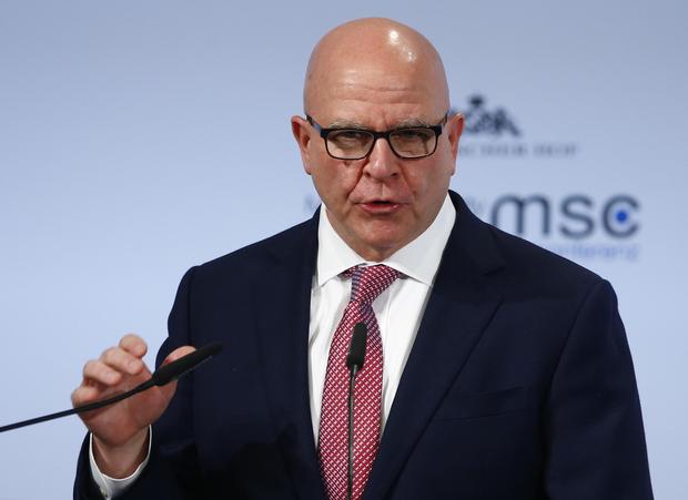 U.S. National Security Adviser H.R. McMaster talks at the Munich Security Conference in Munich