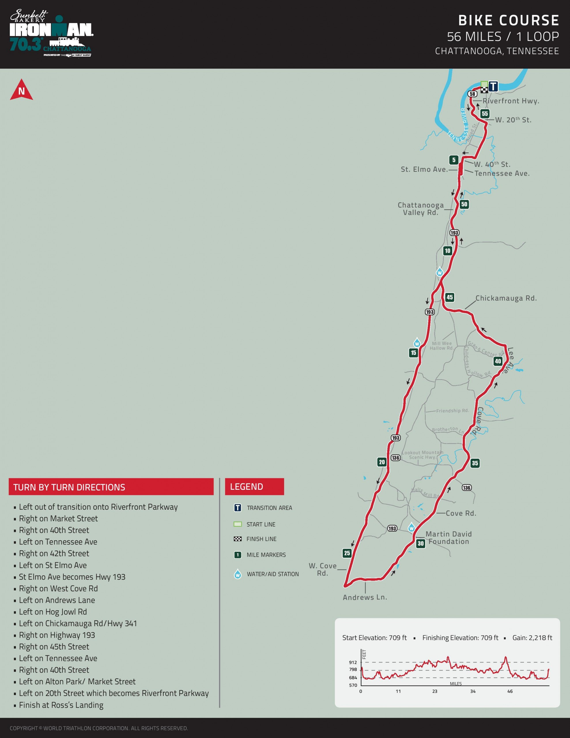 Ironman 70.3 bike route