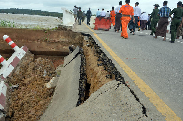 MYANMAR-FLOOD-DAM-DISASTER 