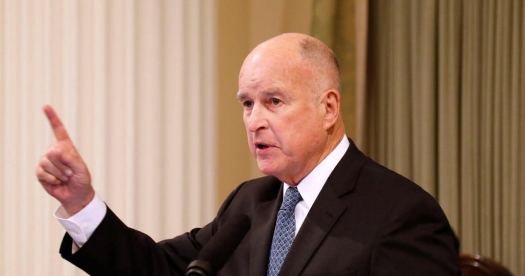 California Governor Jerry Brown delivers his final state of the state address in Sacramento