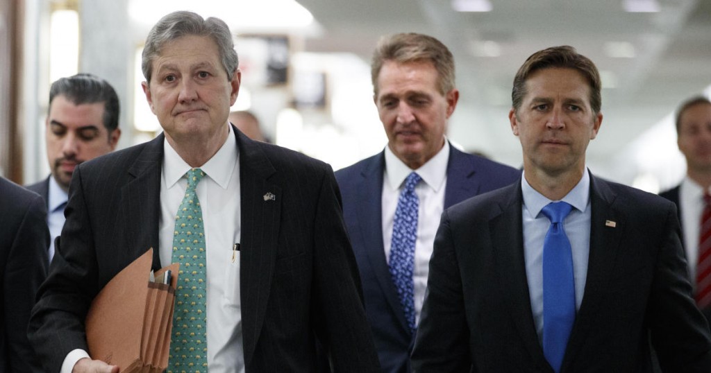 Senate Judiciary Committee members Sen. John Kennedy