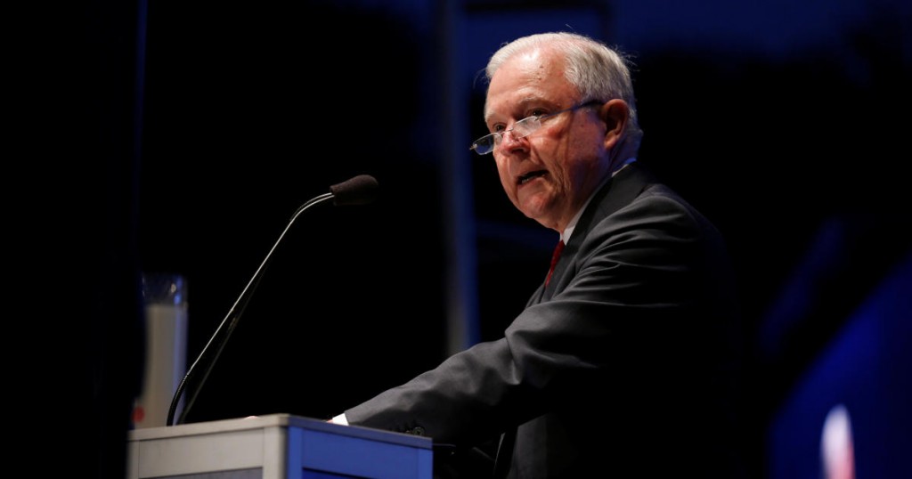 U.S. Attorney General Jeff Sessions delivers remarks at the National Law Enforcement Officers Memorial Funds 30th annual candlelight vigil in Washington