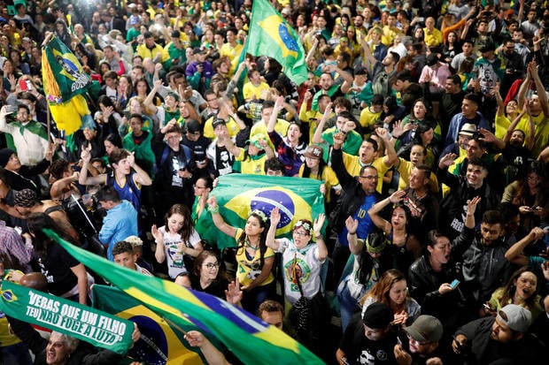 Supporters of Jair Bolsonaro