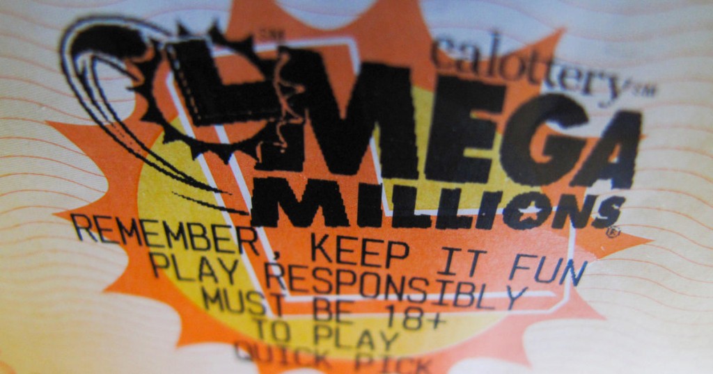 A lottery ticket for the current record breaking  $667 million U.S. Mega Millions jackpot is shown in this illustration photograph in Encinitas