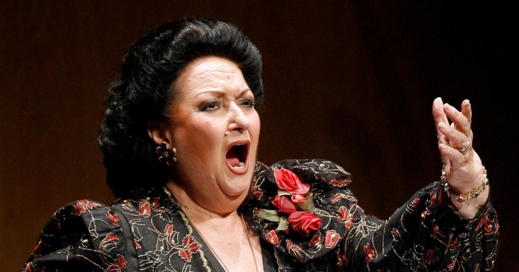 FILE PHOTO: Spanish soprano Montserrat Caballe performs during a concert in Santander