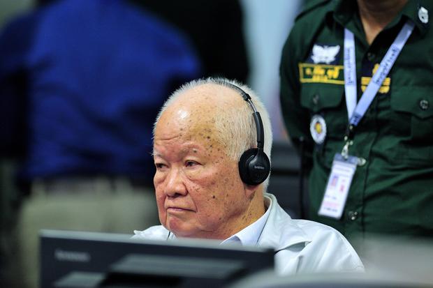 This handout photo taken and released by the Extraordinary Chambers in the Courts of Cambodia (ECCC) on November 16