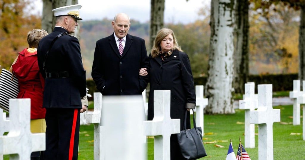 Retired United States Marine Corps general and White House Chief of Staff John F Kelly (2ndR)