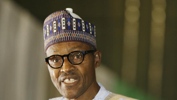 Nigerian former Gen. Muhammadu Buhari speaks moments after he was presented with a certificate to show he won the election in Abuja