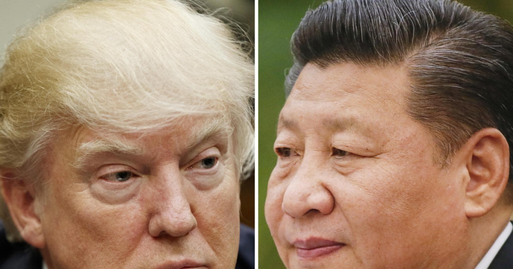 FILE - This combination of file photos shows U.S. President Donald Trump on March 28