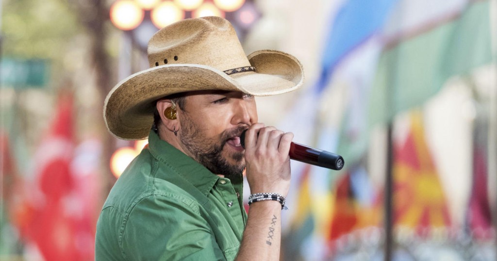 Jason Aldean performs on NBC's Today show at Rockefeller Plaza on Friday