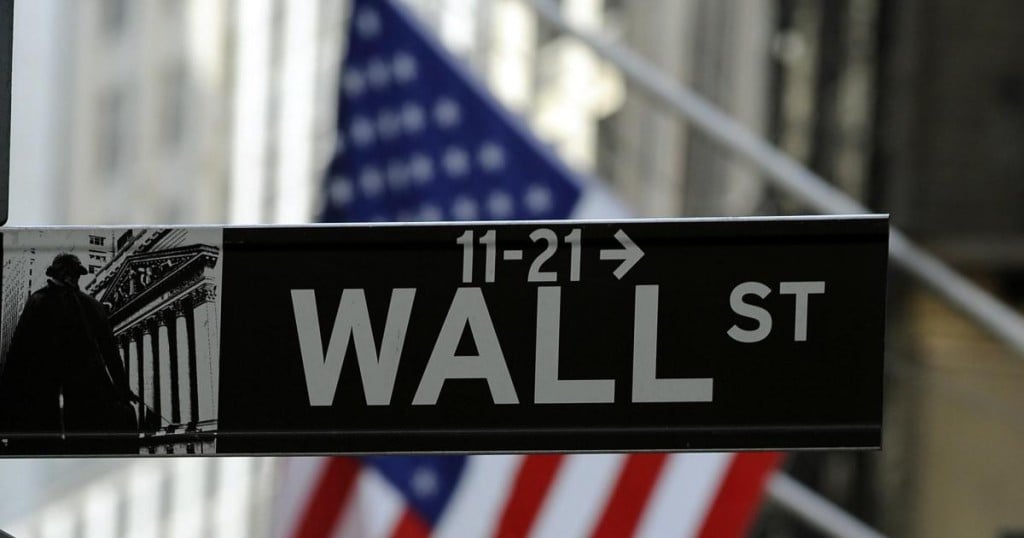 The Wall Street is seen sign outside the New York Stock Exchange on October  6