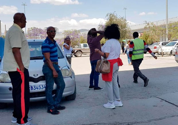 Family members arrive at Bole International airport in Addis Ababa