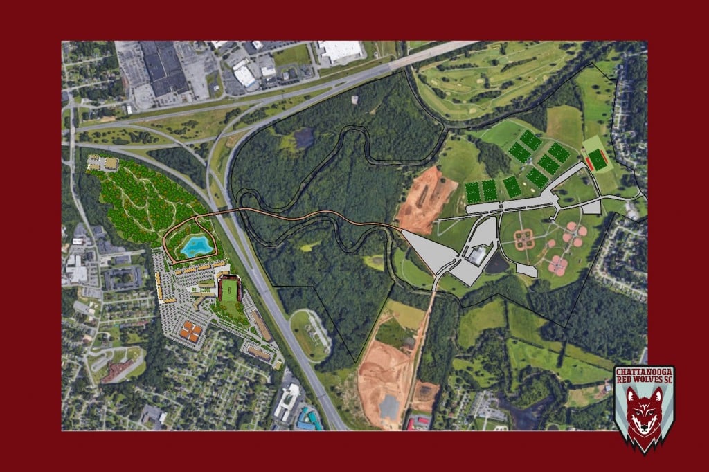 Red Wolves Stadium and land development in East Ridge