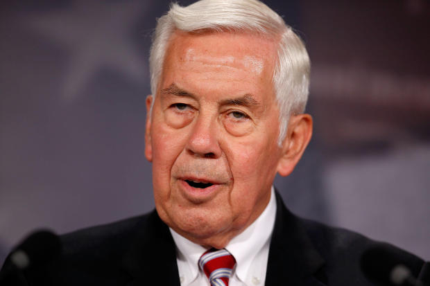 WASHINGTON - JUNE 09:  Sen. Richard Lugar (R-IN) talks to reporters about his new "Practical Energy and Climate Plan" legilsation at the U.S. Capitol June 9