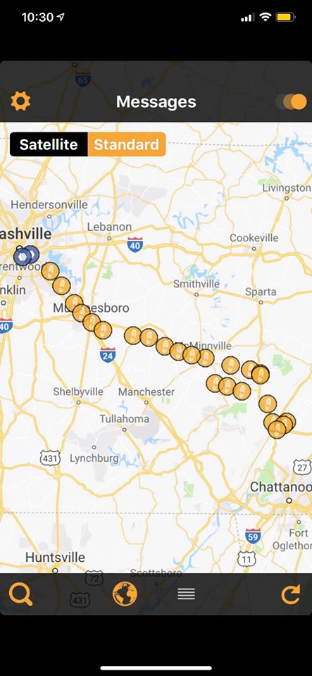 Nashville to Dunlap