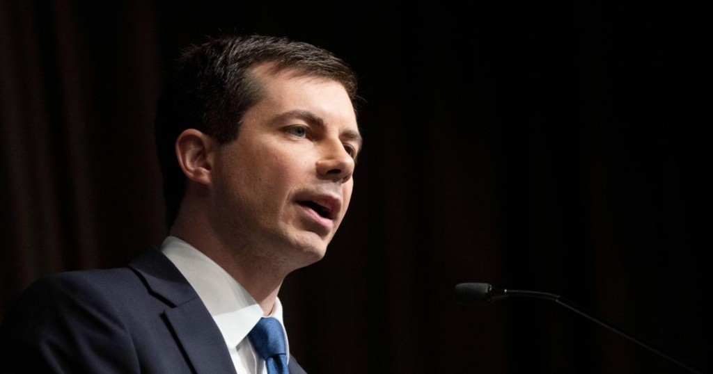 Democratic Presidential candidate Pete Buttigieg speaks during a gathering of the National Action Network April 4
