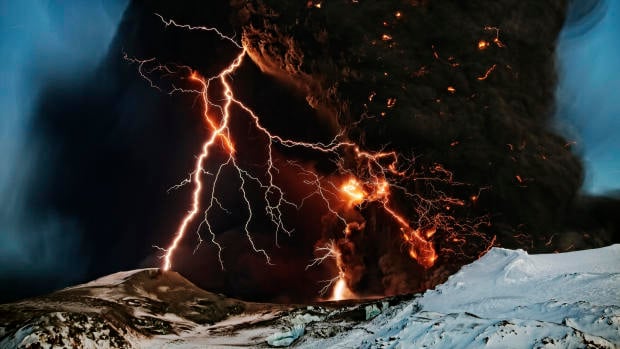 Lightning strikes 