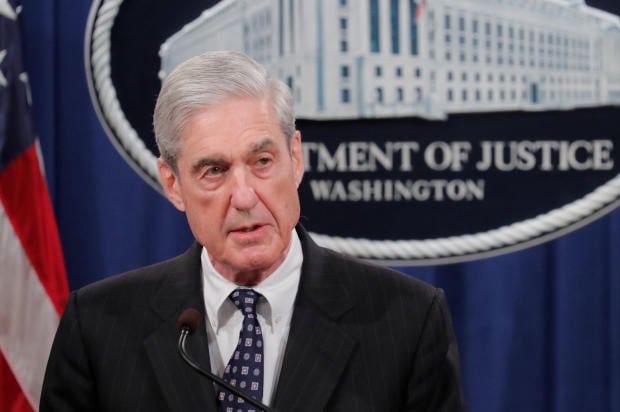 U.S. Special Counsel Robert Mueller makes a statement on his investigation into Russian interference in the 2016 U.S. presidential election at the Justice Department in Washington