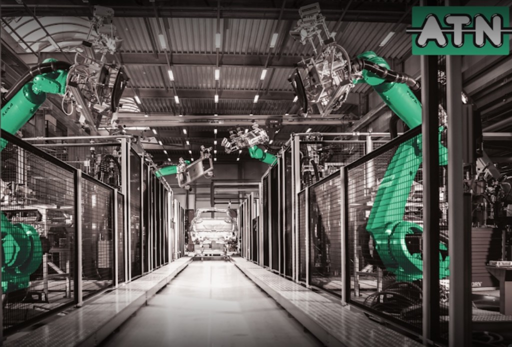 Robotic gluing machines for the auto industry