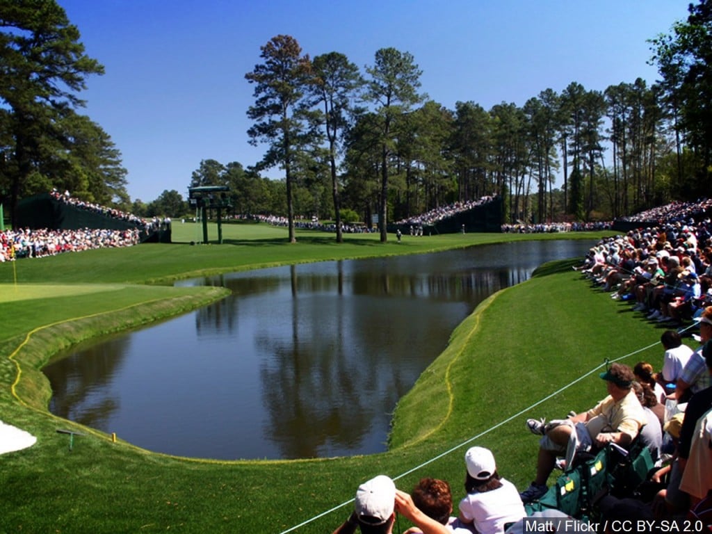 Hole 16 at Augusta National