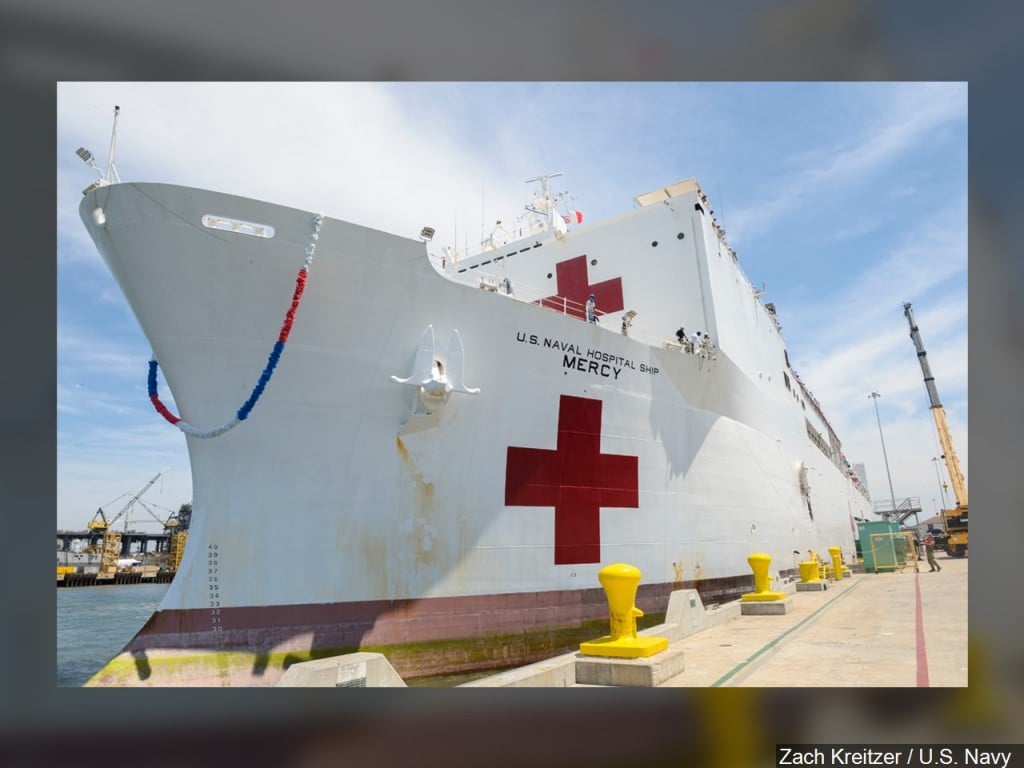 U.S. Naval Hospital ship USNS Mercy (T-AH 19)