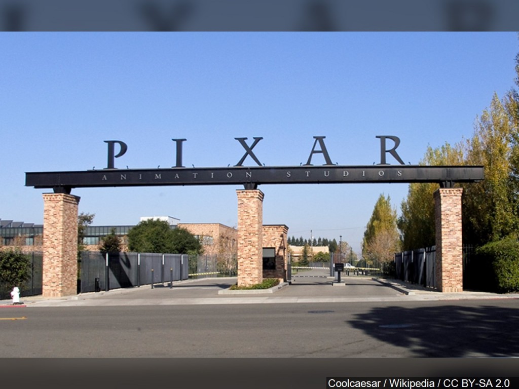 Entrance to Pixar's Animation Studio lot in Emeryville