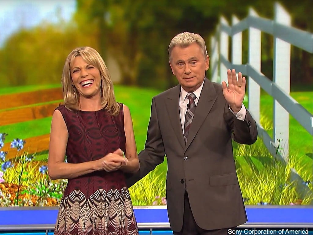 Vanna White and Pat Sajak