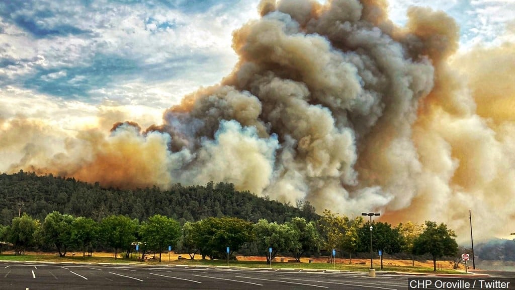 Wildfire in Oroville