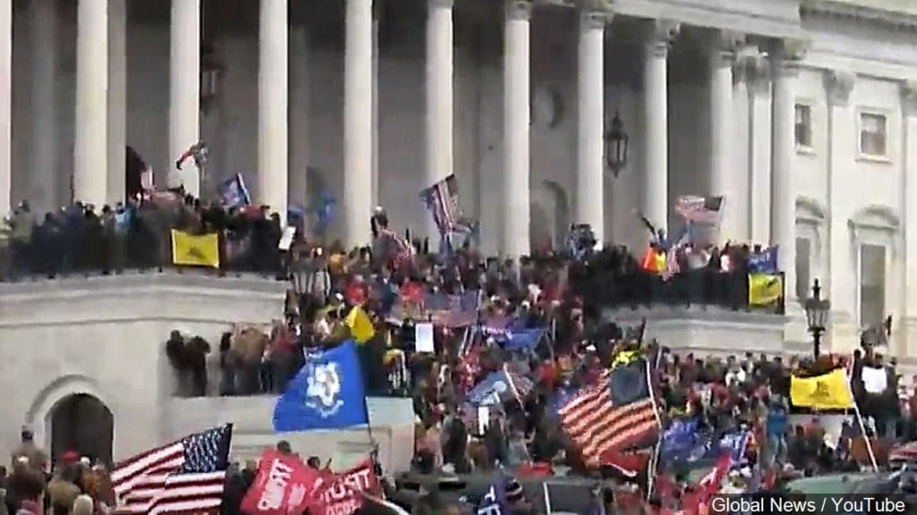 Pro-Trump Protestors outside US Capital