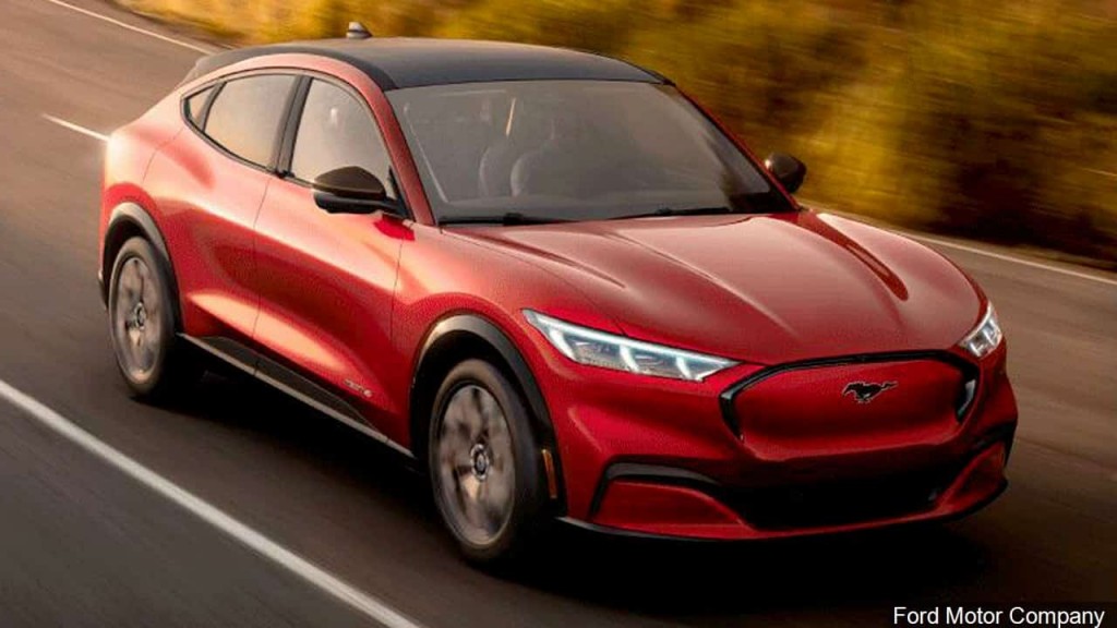 Electric 2021 Ford Mustang Mach-E SUV