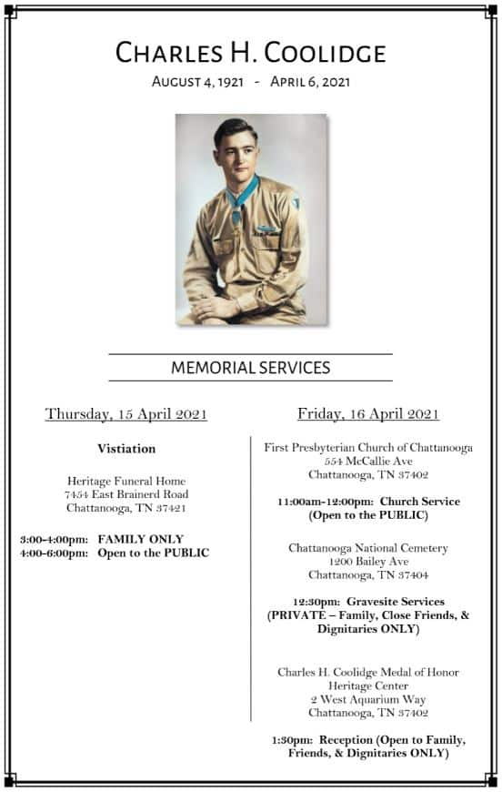 Charles-H.-Coolidge-Memorial-Services