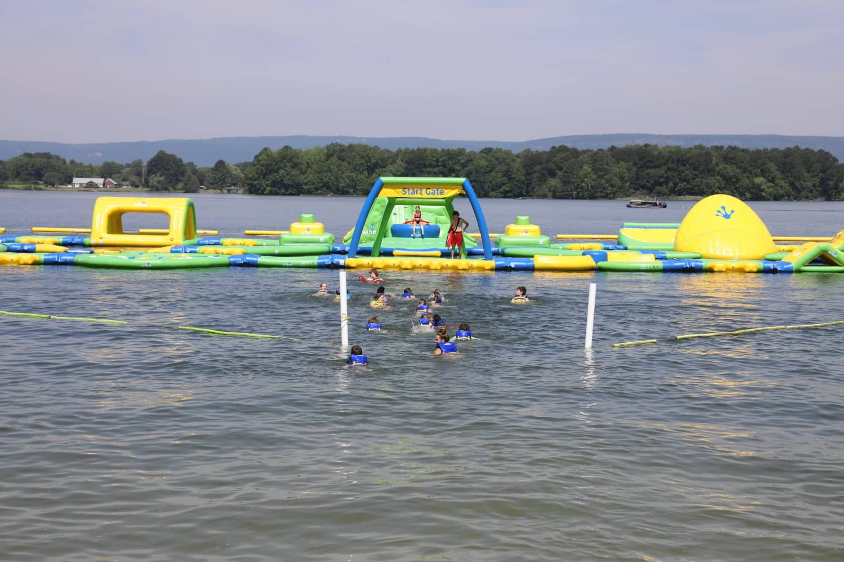 NOOGA Splash  Inflatable Aqua Park at Chester Frost Park