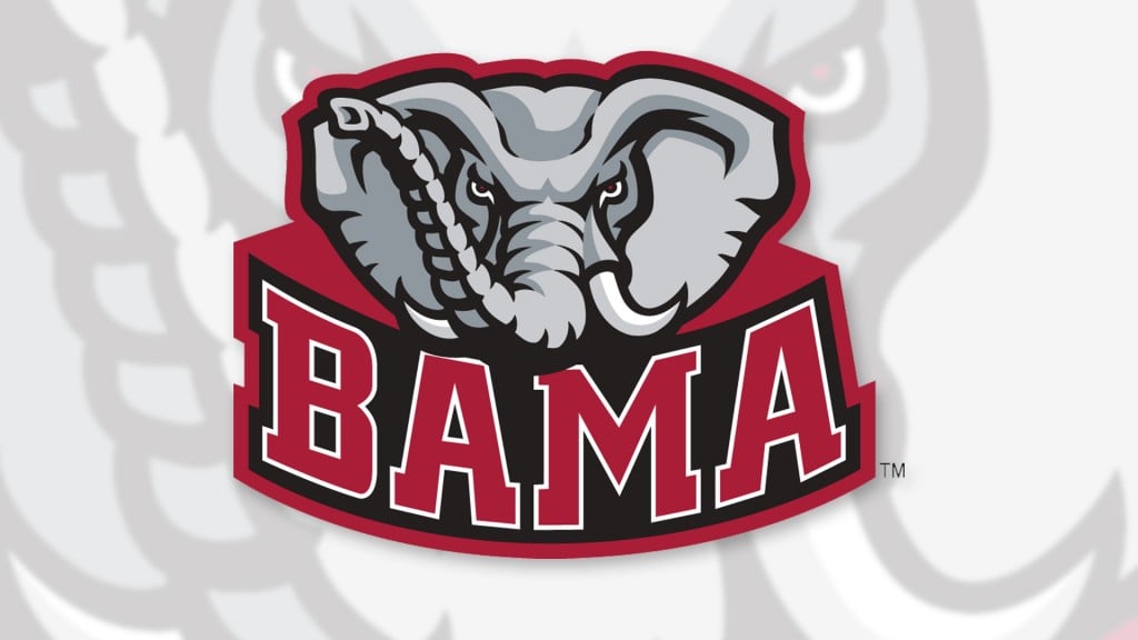 Alabama Crimson Tide Logo Alternatebamaonwhite