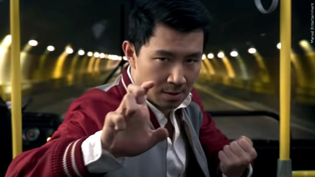 Simu Liu in the 2021 Walt Disney Studios movie "Shang-Chi and the Legend of the Ten Rings"