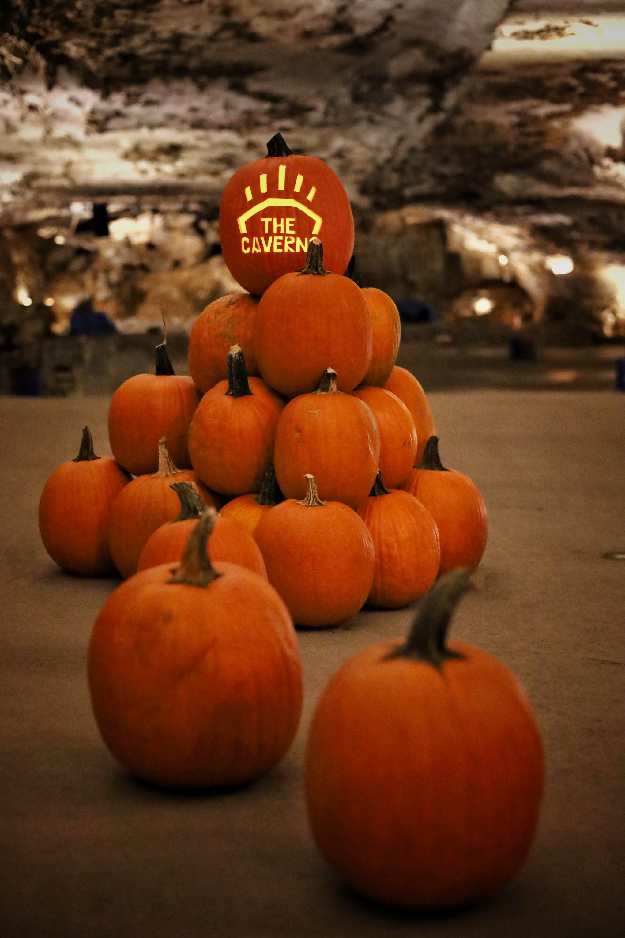 The Caverns sets cave pumpkin record for Halloween show - WDEF