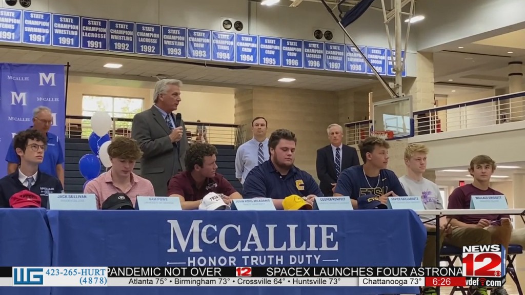13 Mccallie Athletes Sign College Scholarships